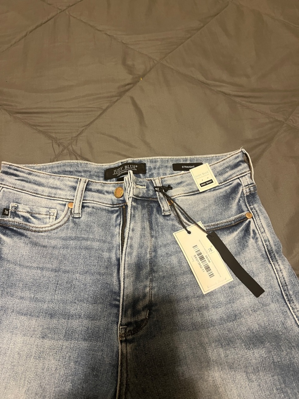 Wide-Leg Light Blue Women's Jeans - Picture 2 of 9